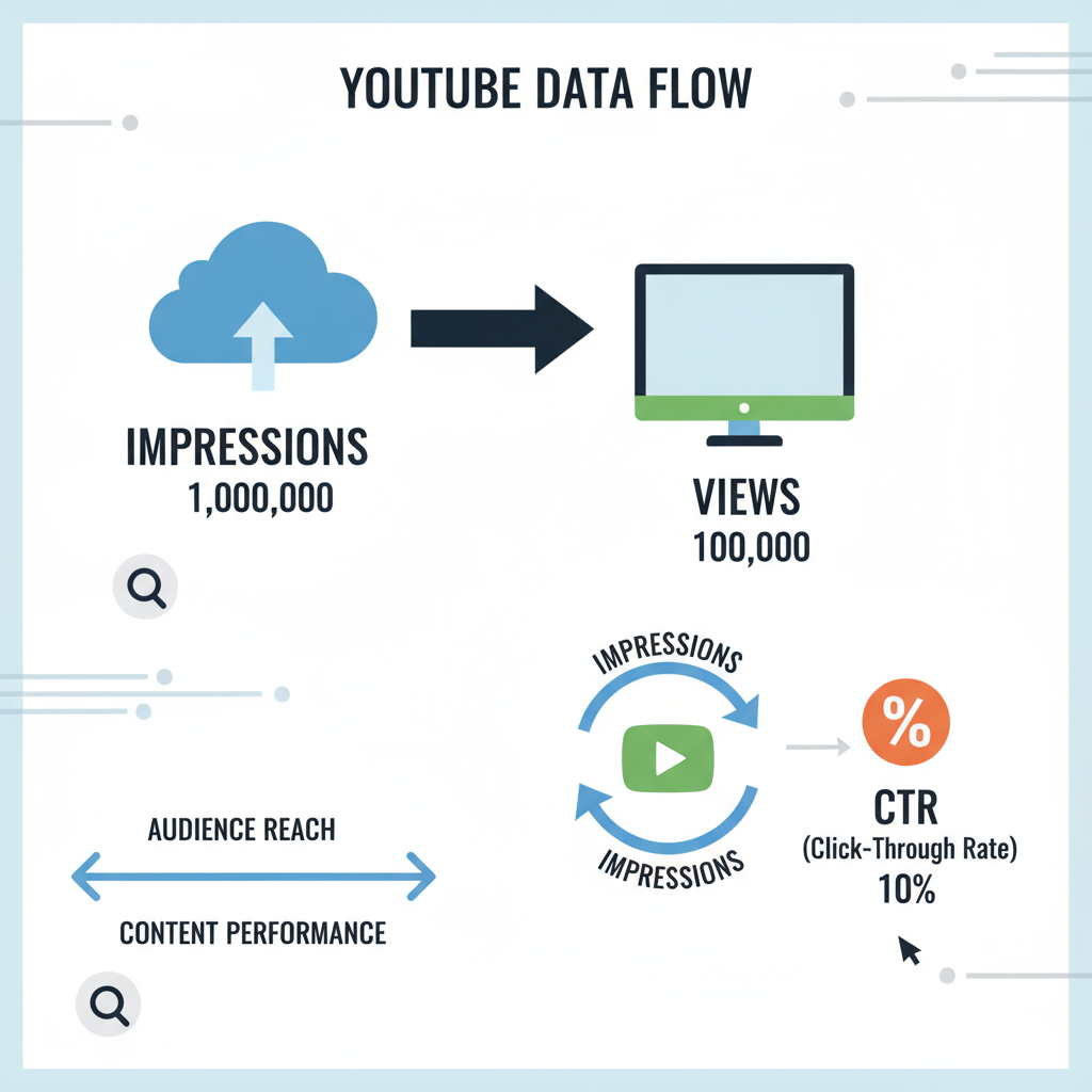 On Mobile (YouTube Studio App) — youtube impressions meaning