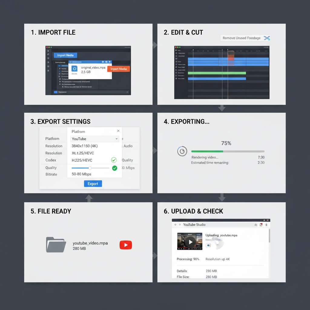 Upload Methods: Browser vs. YouTube Studio vs. API — youtube video file size limit