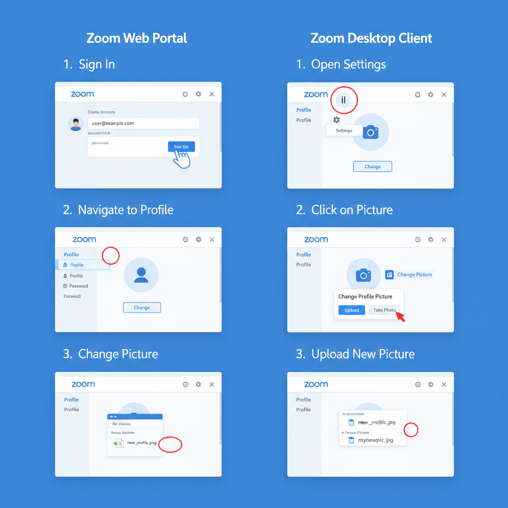 Recommended Resolution for Best Clarity — zoom profile picture size guide