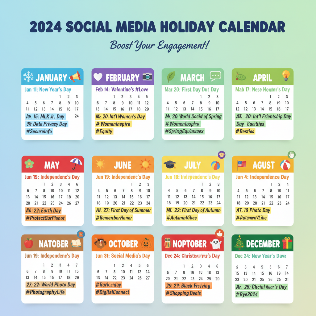 2024 Social Media Holidays Marketing Calendar