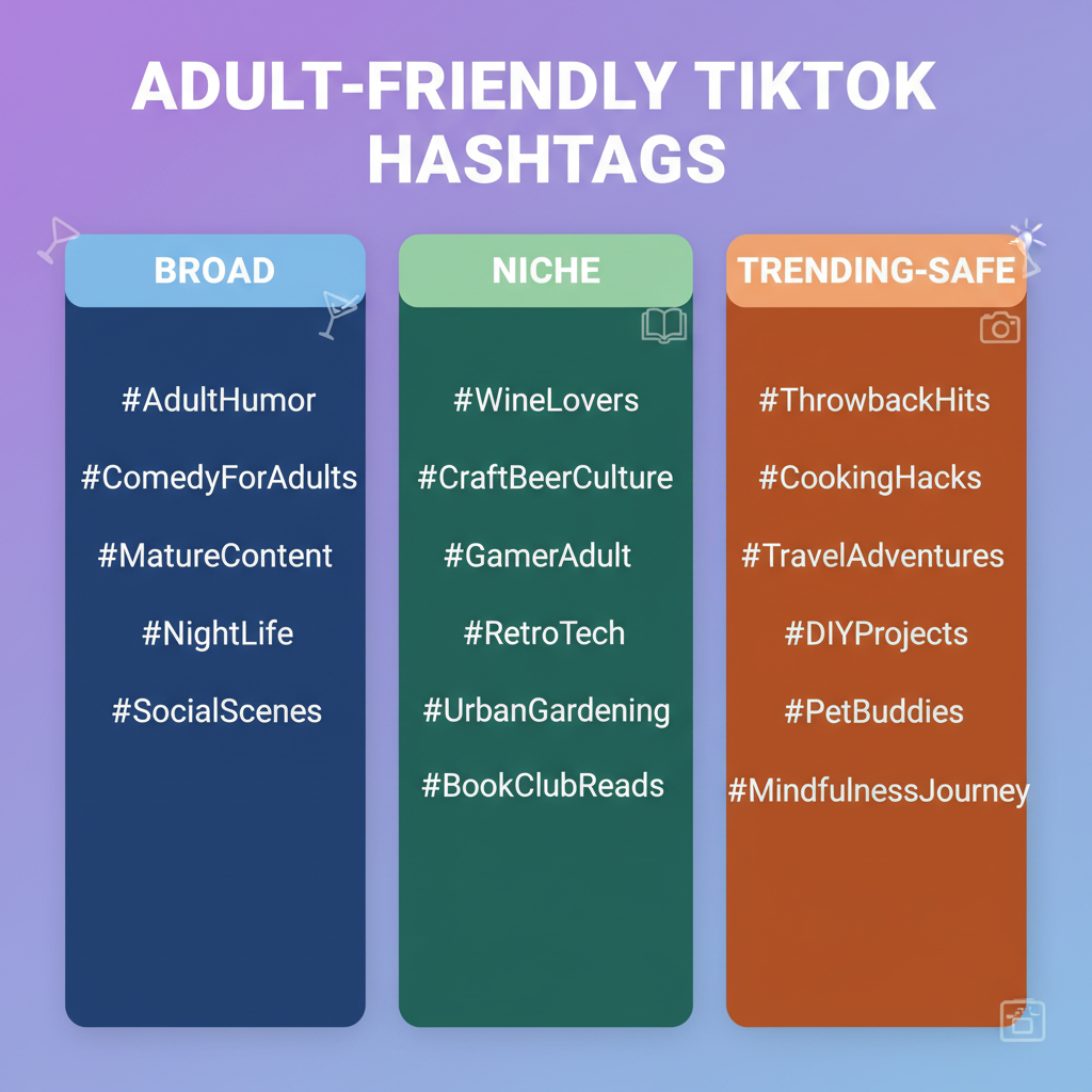 best adult tiktok hashtags to boost engagement