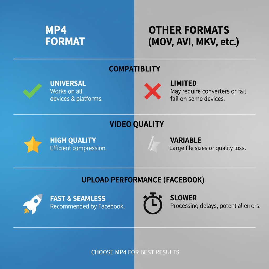 Best File Format for Facebook Video with MP4 Settings