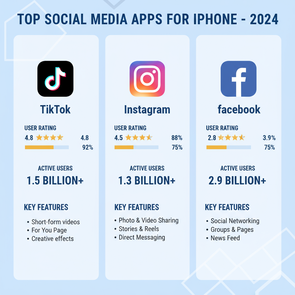 Top Social Media Apps for iPhone Users in 2024