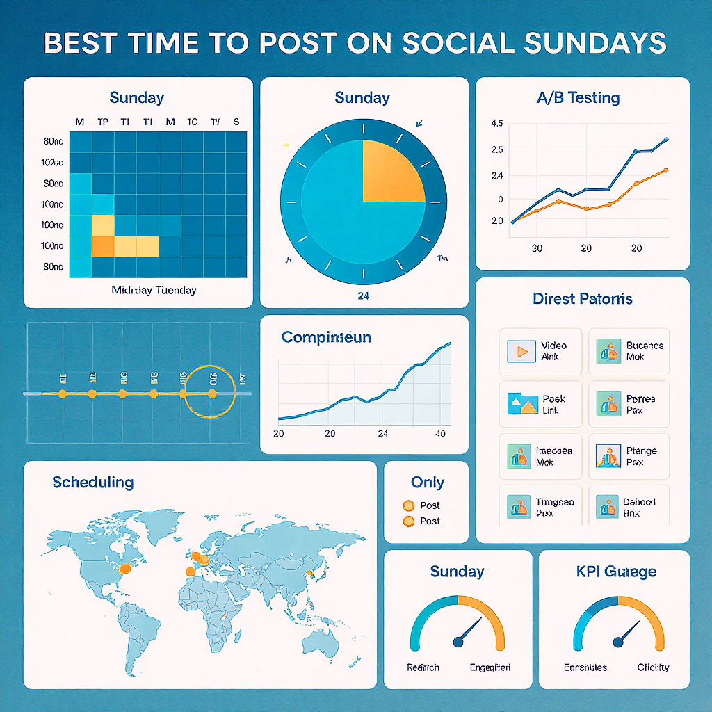Best Time to Post on Facebook on Sunday: Data-Backed Windows, Time Zones, and Testing Plan
