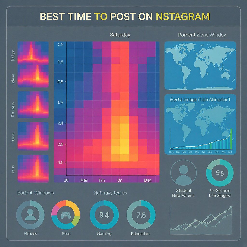 The Best Time to Post on Instagram on a Saturday: Data, Niches, and Time Zones