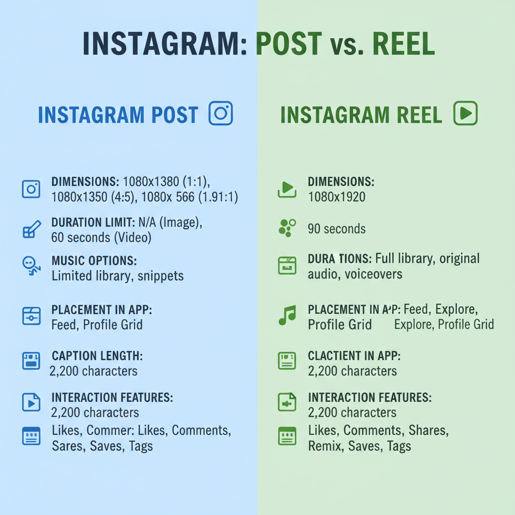 Difference Between Post and Reel on Instagram Explained