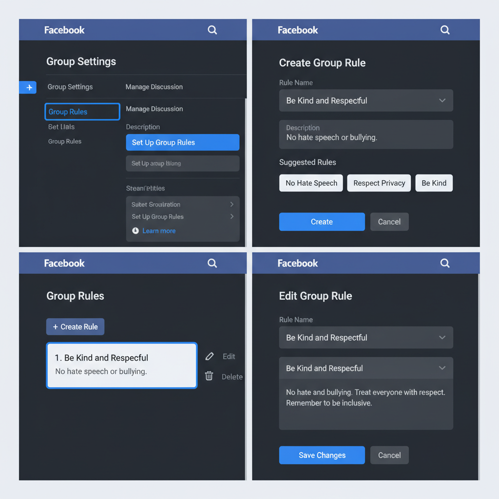 Group Rules for FB to Foster a Positive Community