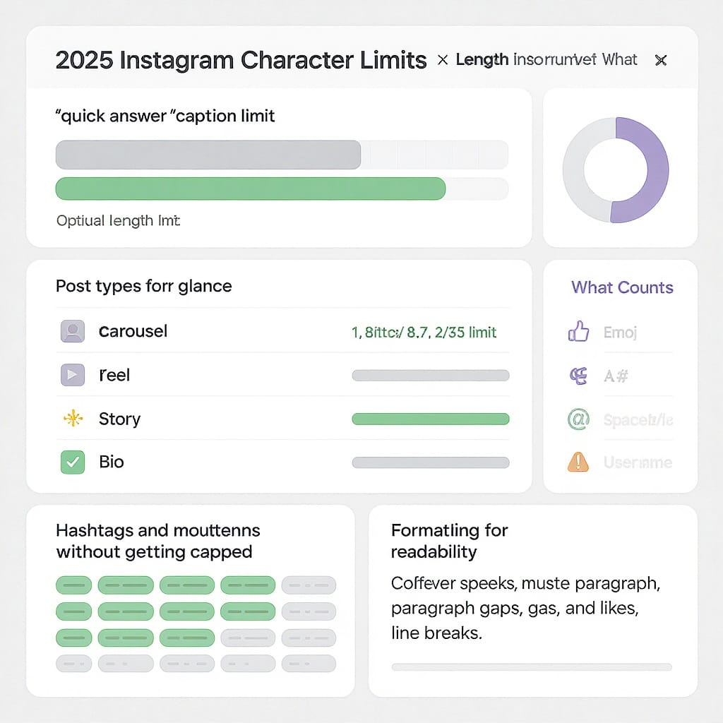 How Long Can an Instagram Post Be? 2025 Character Limits, Best Lengths, and Examples