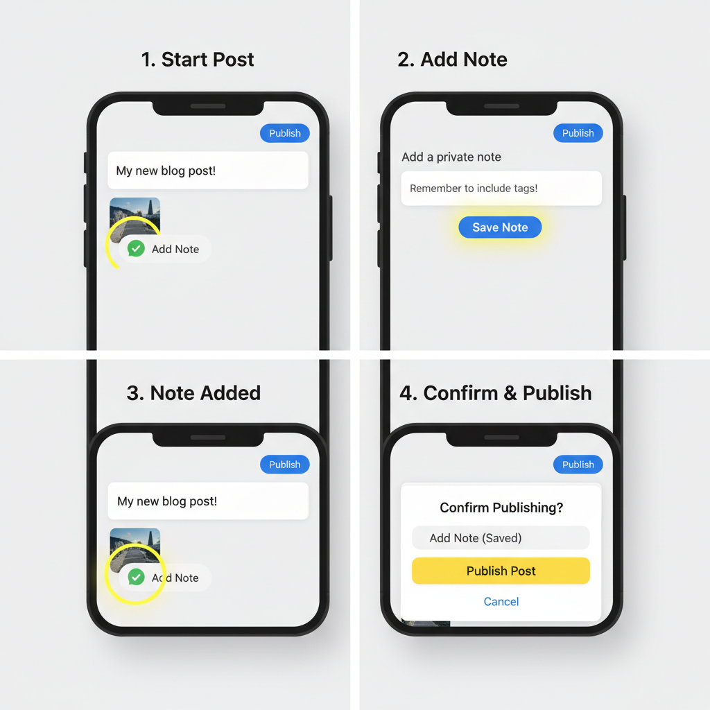 How to Add a Note to a Social Media Post