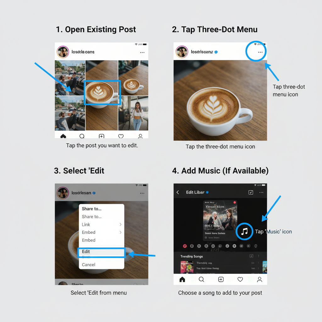 Add Music to Instagram Posts After Publishing