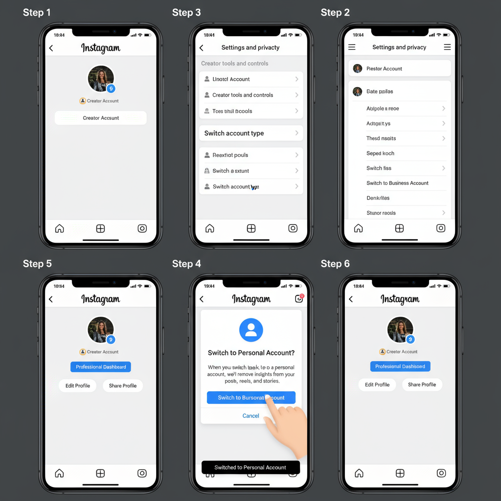 How to Switch from Creator to Personal Account on Instagram