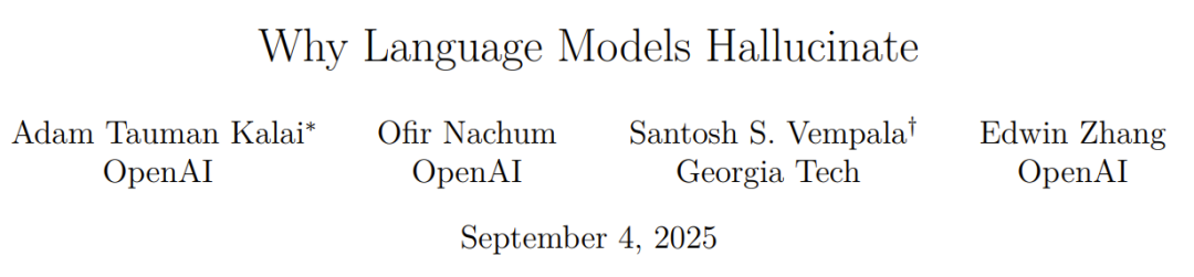 OpenAI Publishes Rare Paper: We Found the Culprit Behind AI Hallucinations
