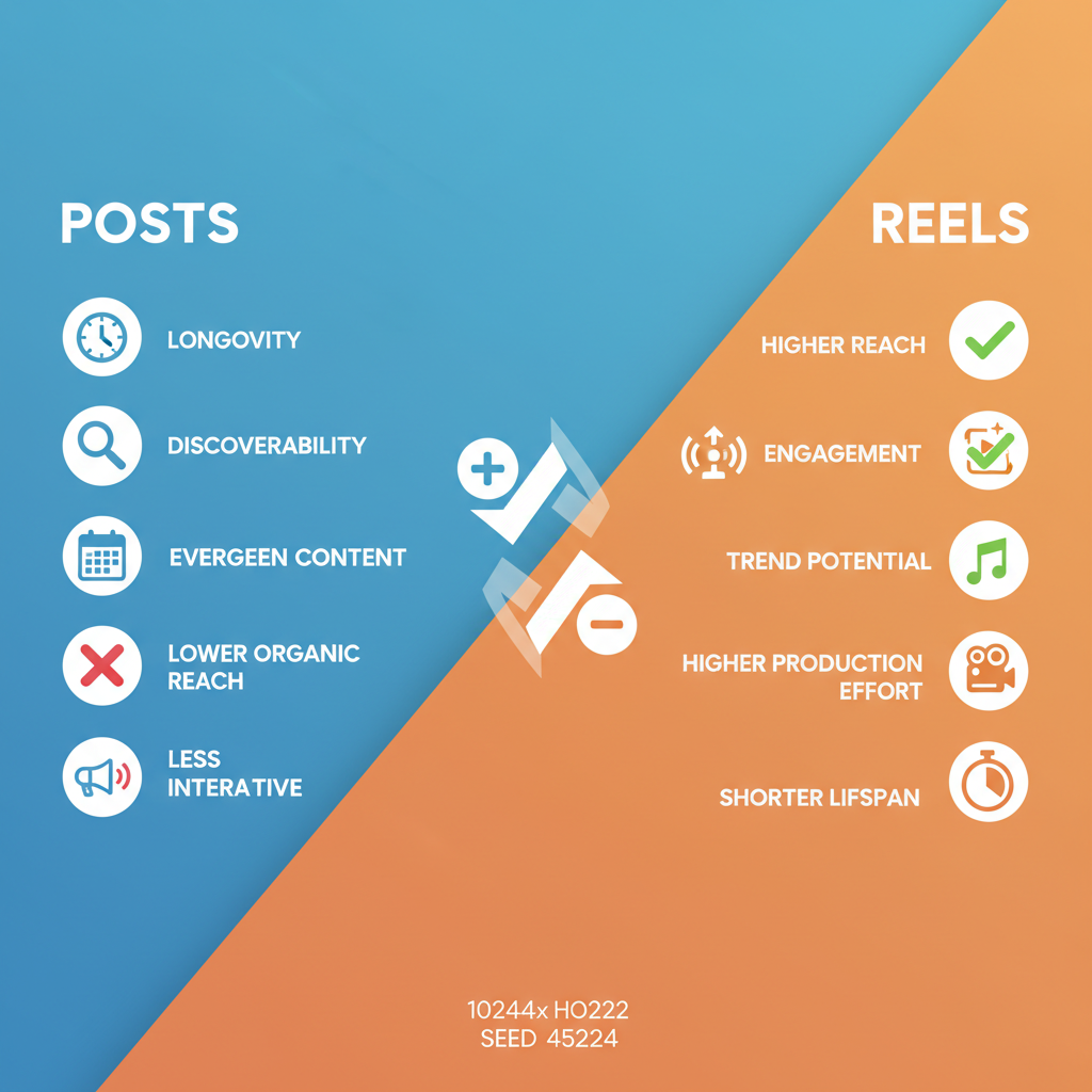 Instagram Posts vs Reels Engagement Comparison