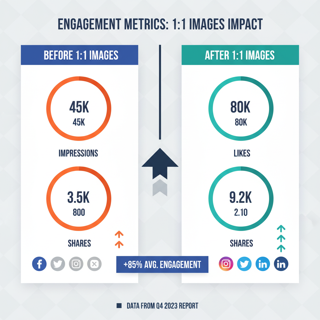 1:1 Pictures Guide for Better Social Media Engagement