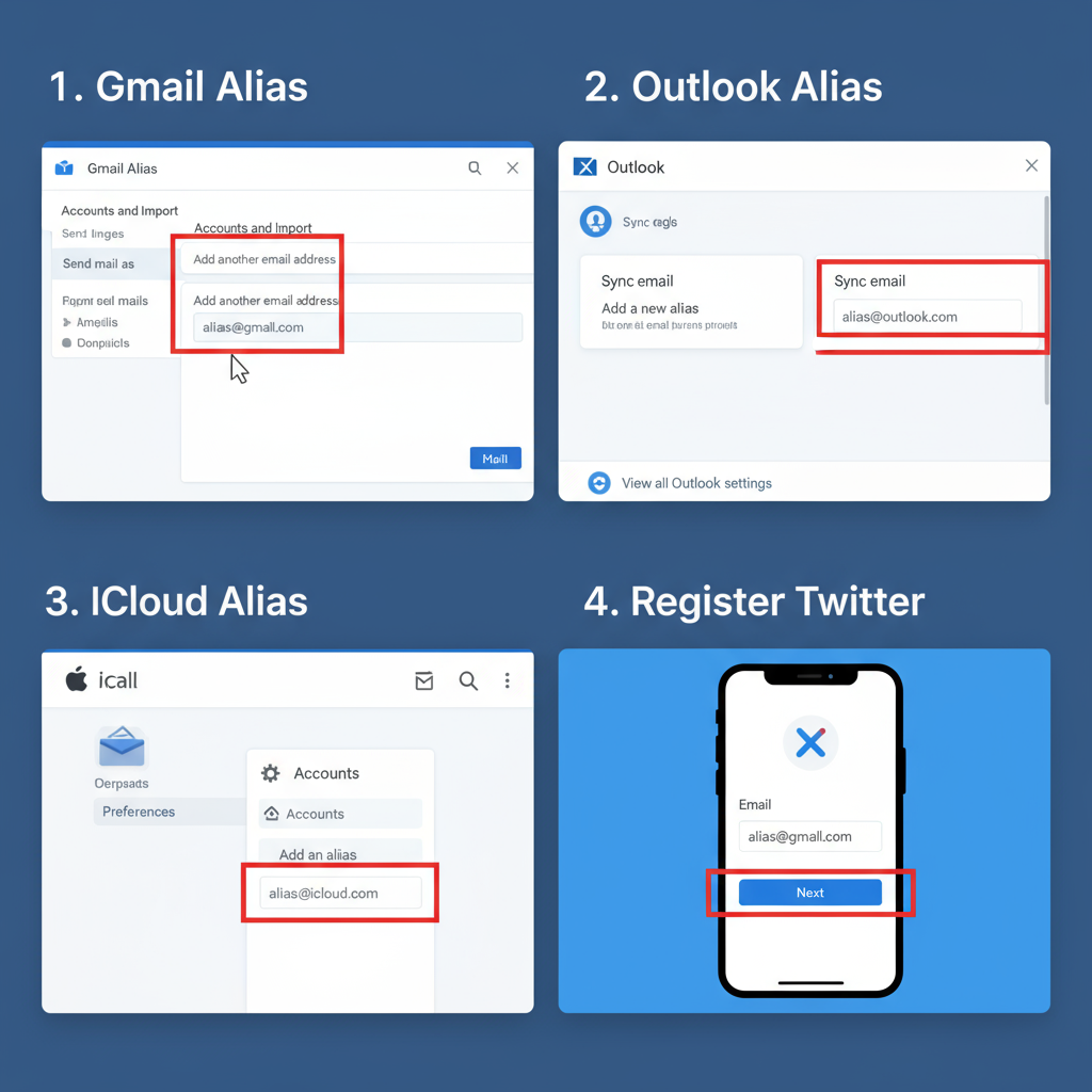 Manage Multiple Twitter Accounts Using One Email Address