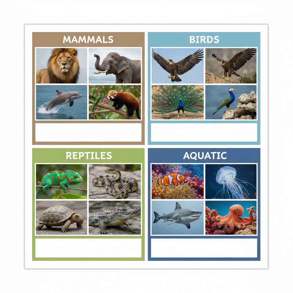 Pictures of Different Things with Names for Learning