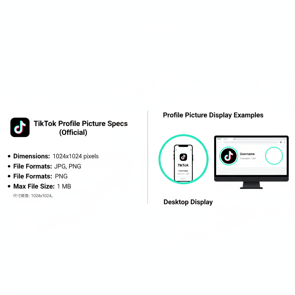 TikTok Profile Picture Size and Dimension Guide