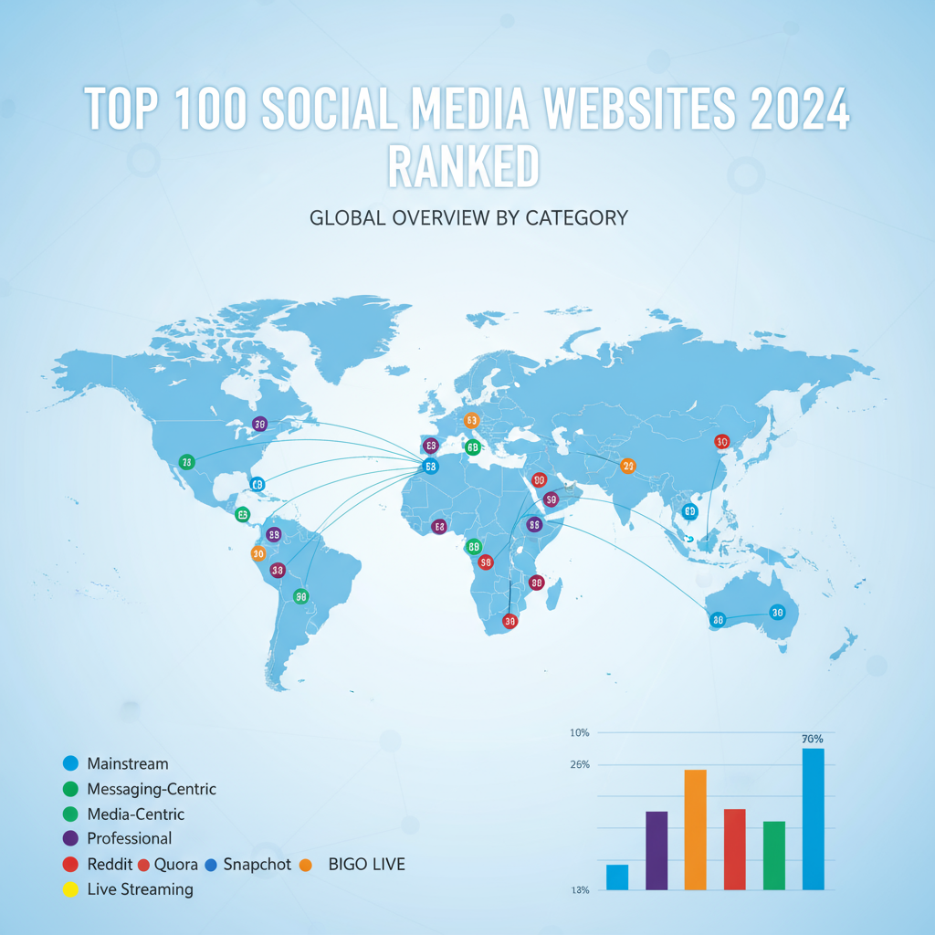 Top 100 Social Media Websites Ranked for 2024