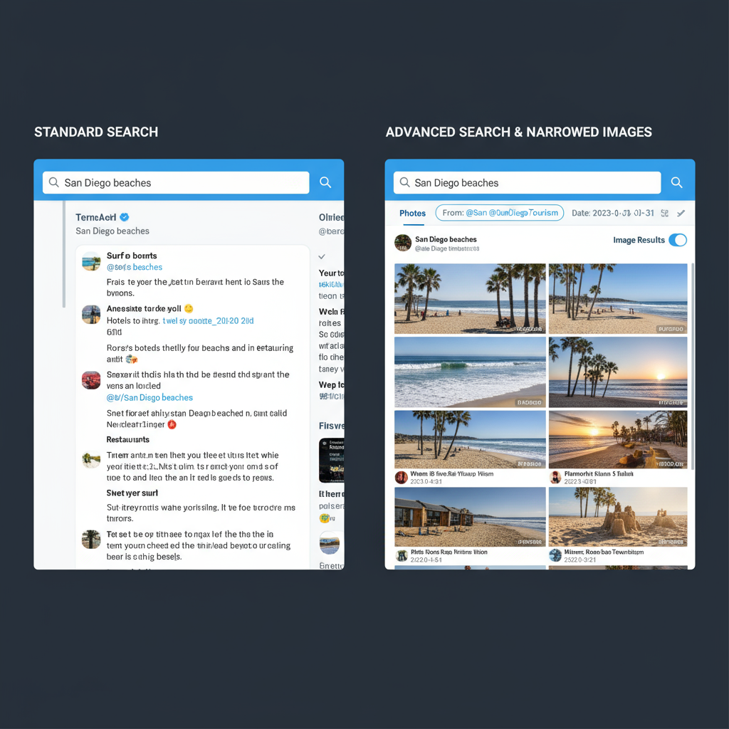 Twitter Pictures Search Tips with Advanced Filters