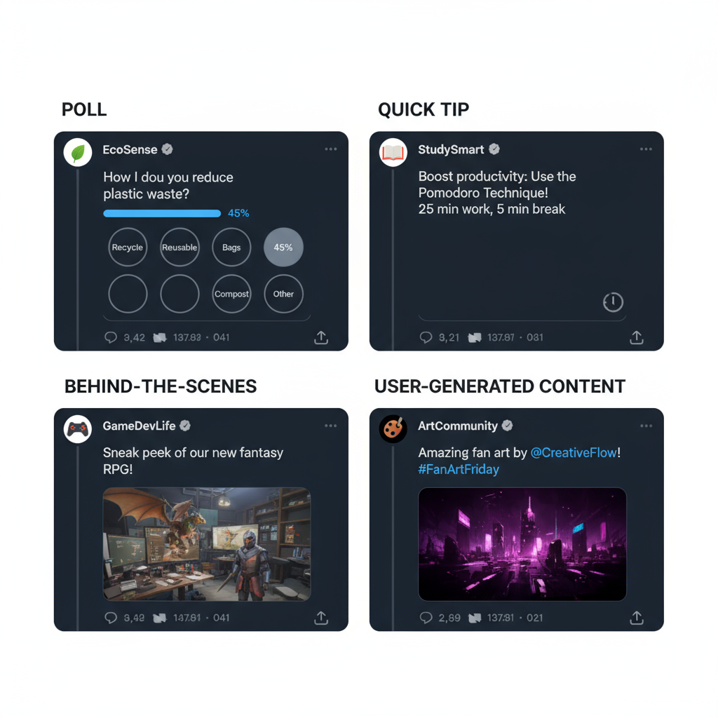 50 Twitter Post Ideas to Increase Engagement