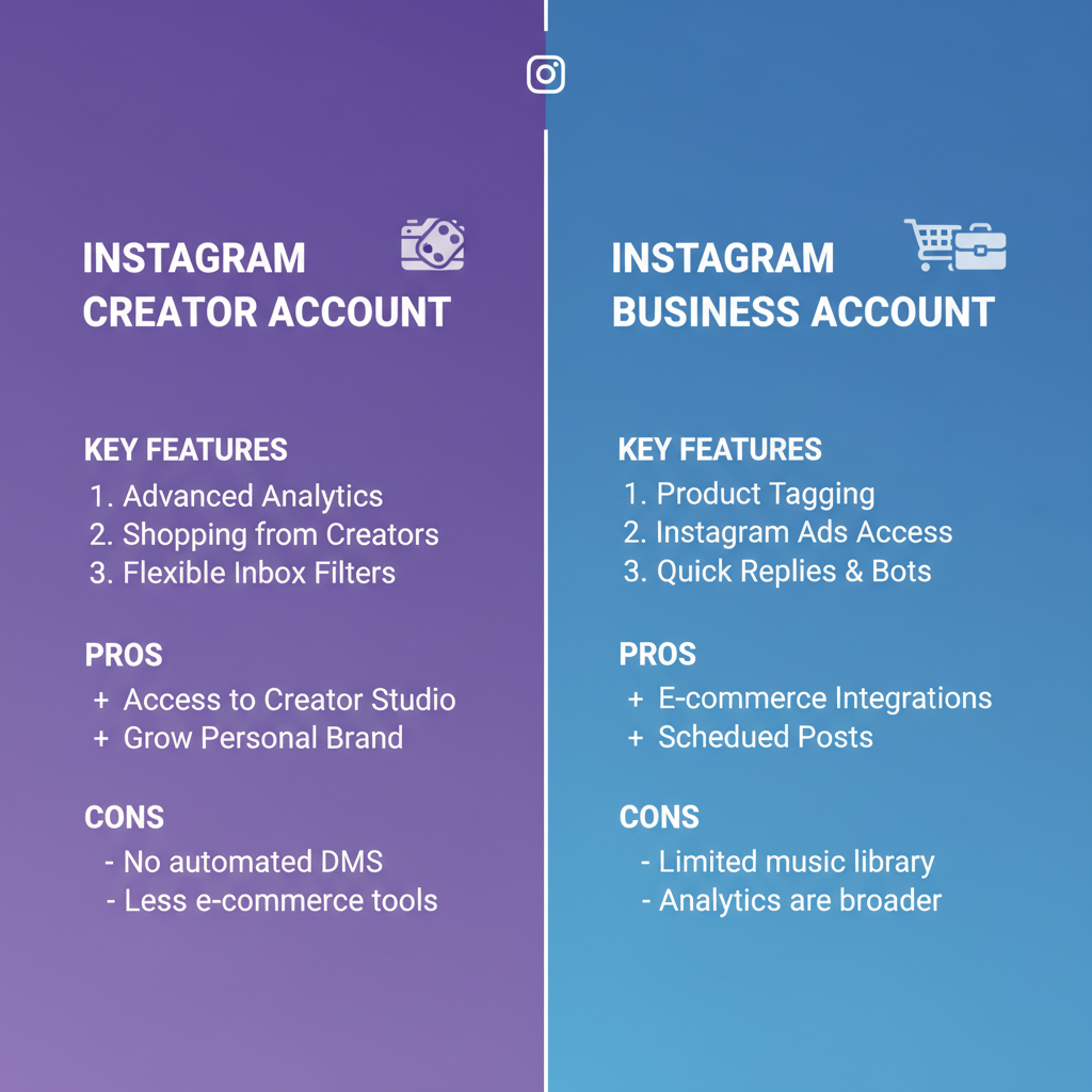 IG Professional Account Categories Explained