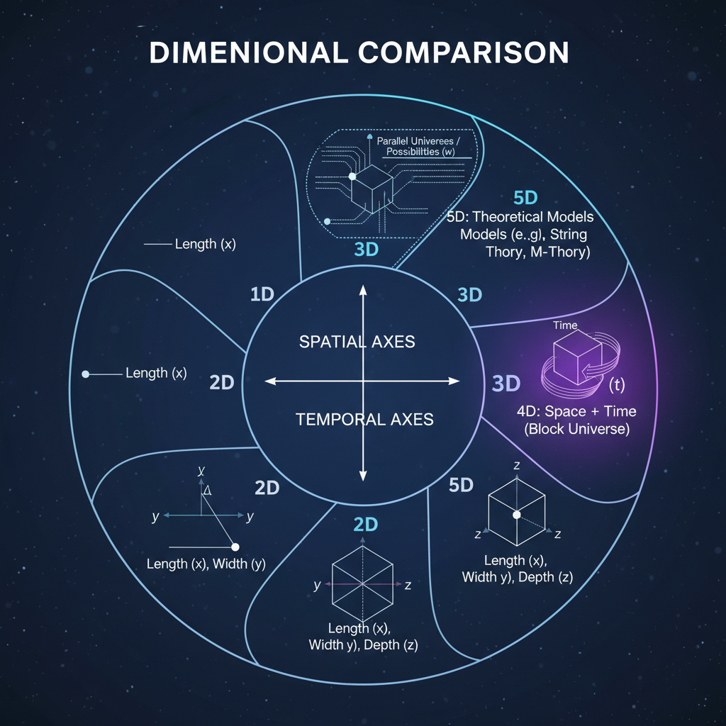 Understanding the 5 4 Dimensions in Physics and Philosophy
