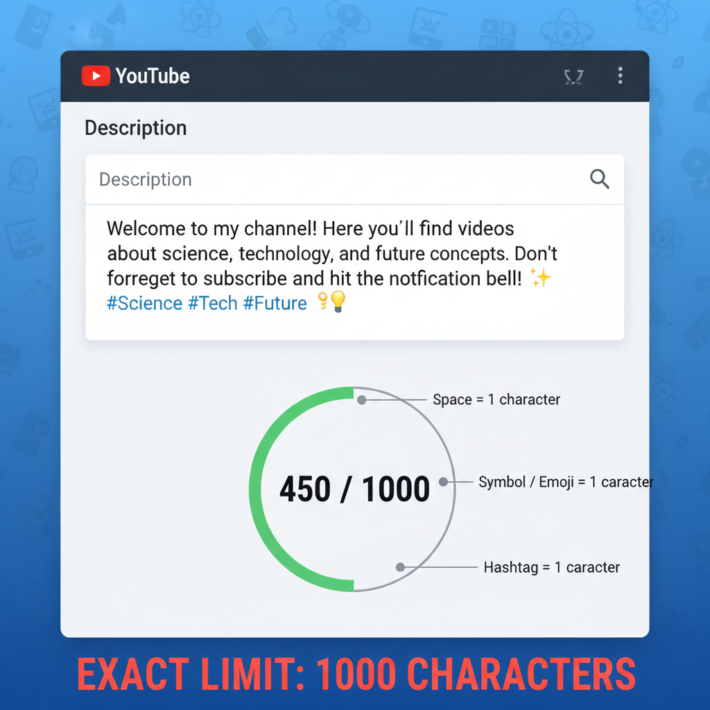 YouTube Channel Description Character Limit Guide