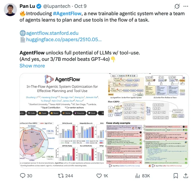 AI Online Reinforcement Learning “Learn While Doing”: Stanford Team Boosts 7B Model to Surpass GPT-4o