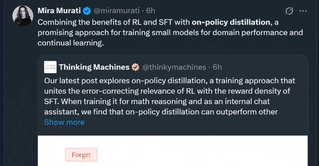 Thinking Machine's New Study Goes Viral: Combining RL + Fine-Tuning for More Cost-Effective Small Model Training