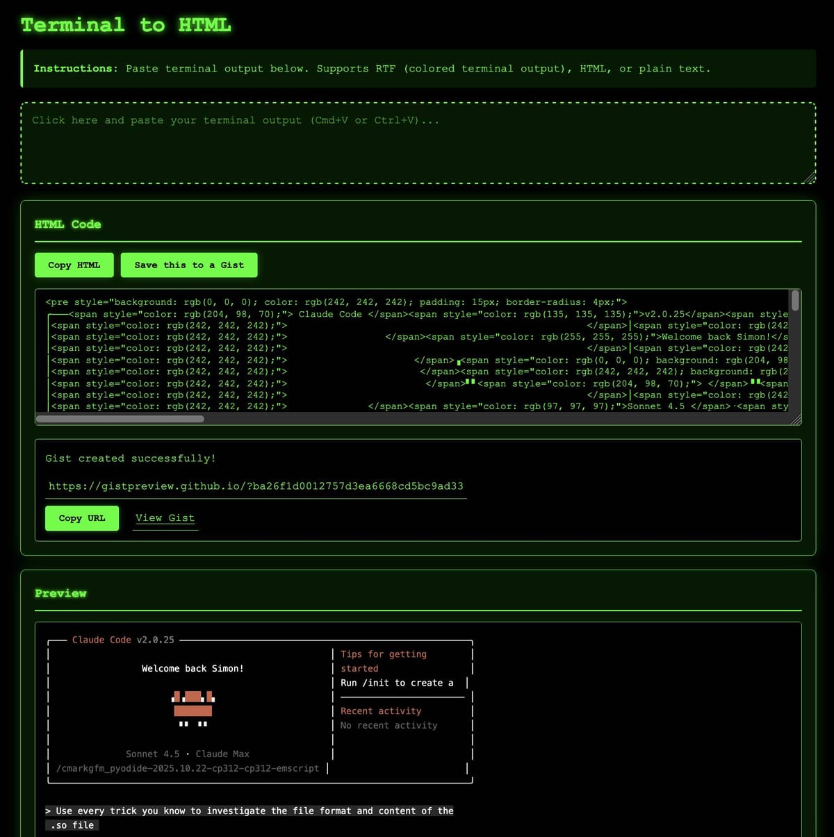 Building a Terminal Session Sharing Tool with Claude Code