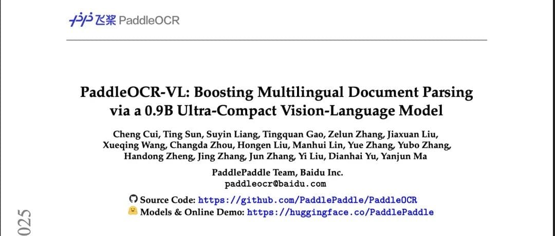PaddleOCR-VL with Just 0.9B Parameters — Currently the Strongest OCR Model