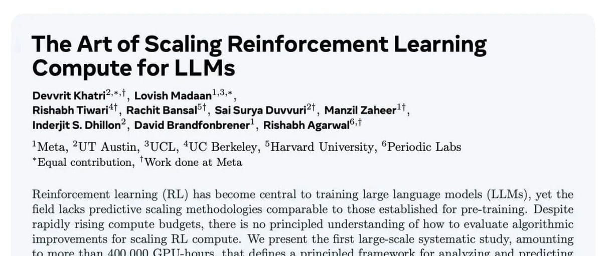 Scaling Laws and Best Practices for Large Model RL