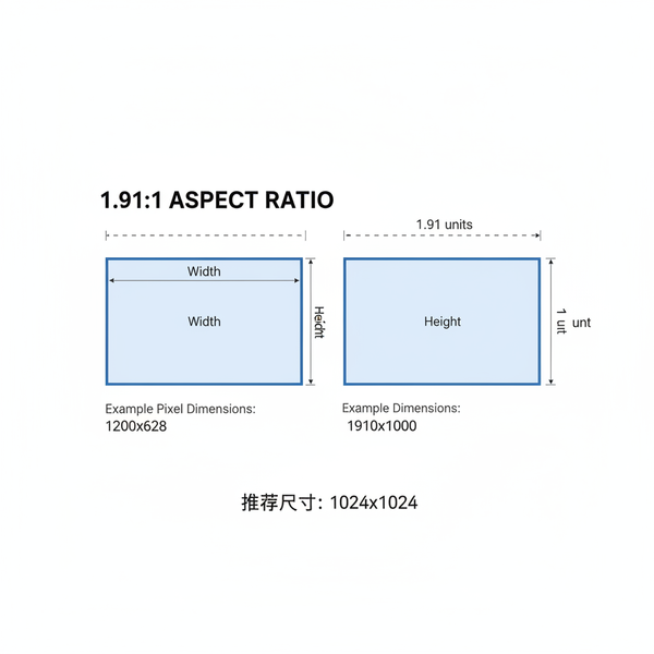 1.91:1 Aspect Ratio in Pixels for Social Media Graphics