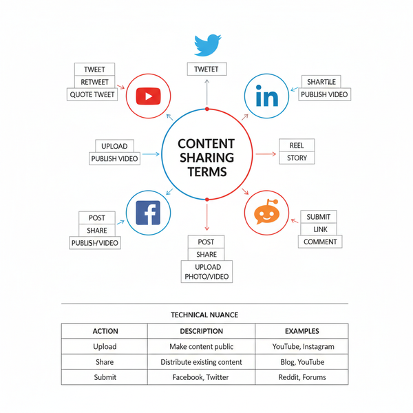 Synonyms for Posting on Social Media