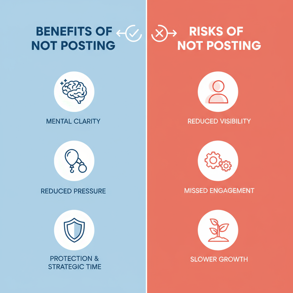 Benefits and Risks of Not Posting on Social Media