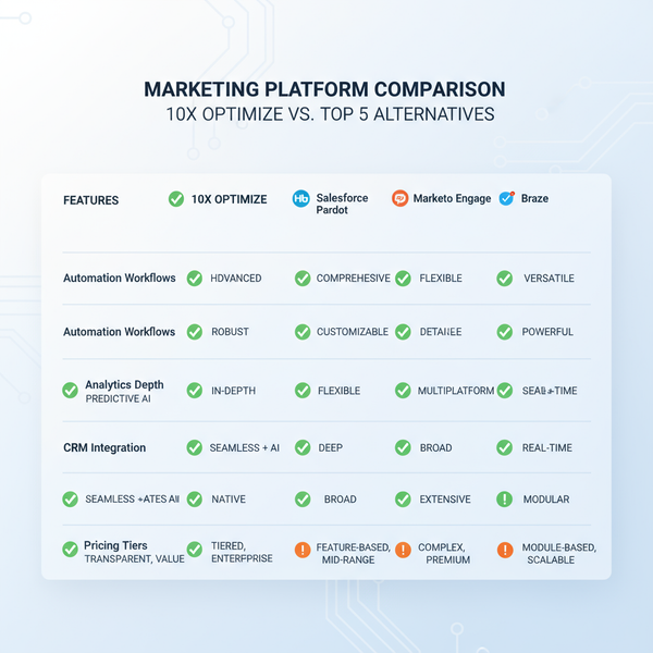 Top 10x Optimize Alternatives for Marketing Automation