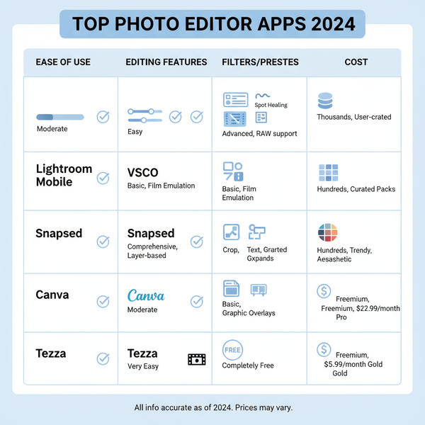 Best IG Photo Editor Apps and Tips for Instagram 2024