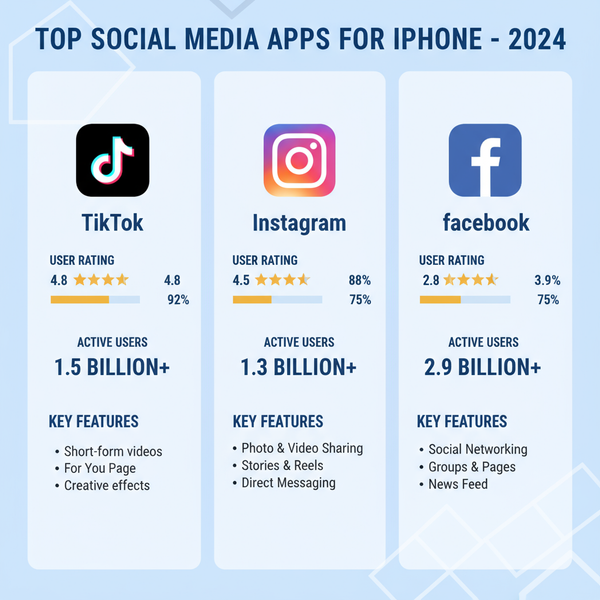 Top Social Media Apps for iPhone Users in 2024