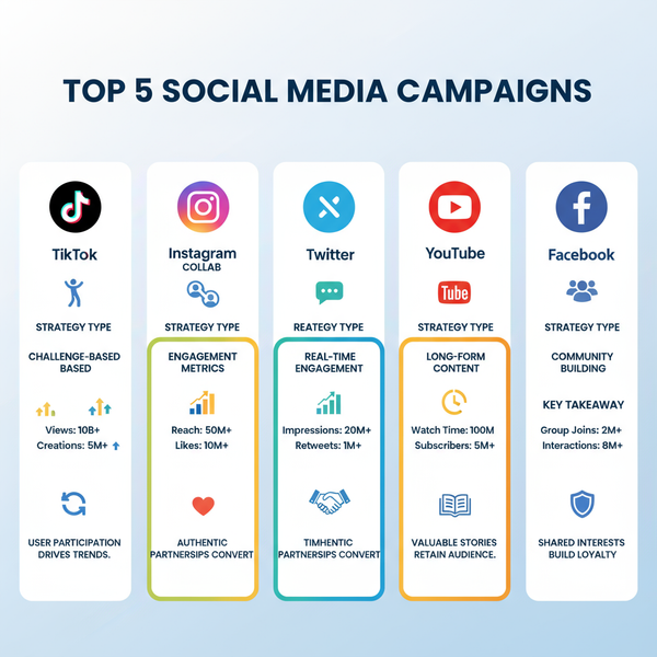 Best Social Media Marketing Campaigns with Key Takeaways