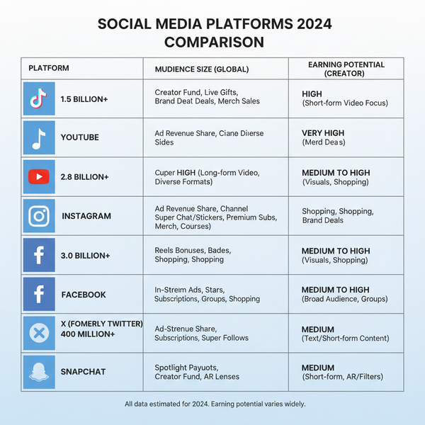 What Is the Best Social Media Platform to Make Money in 2024