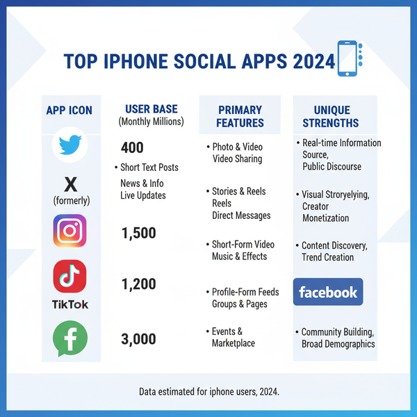 Top Social Networking Apps for iPhone Users in 2024