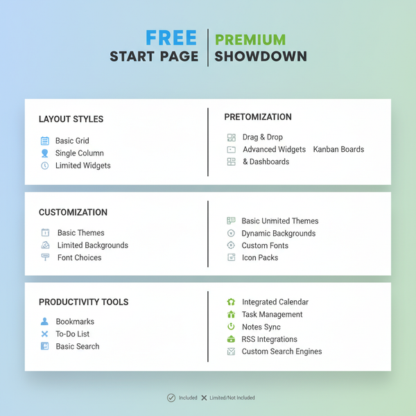 Best Start Pages for Productivity and Organization