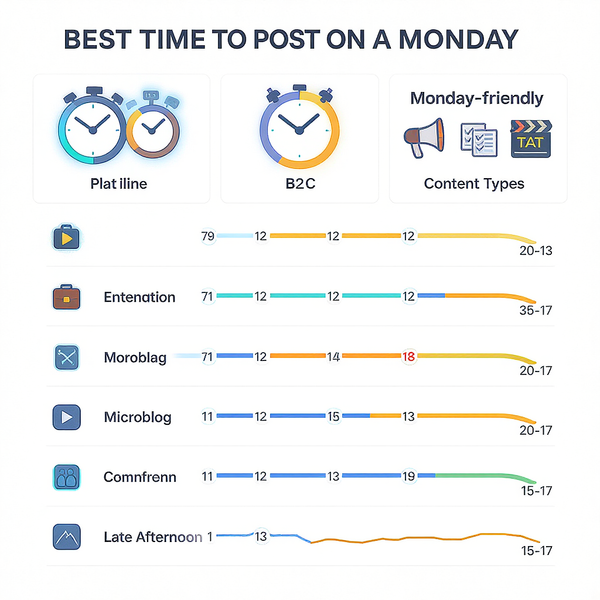 The Best Time to Post on a Monday: Platform-Specific Windows and a Testing Playbook