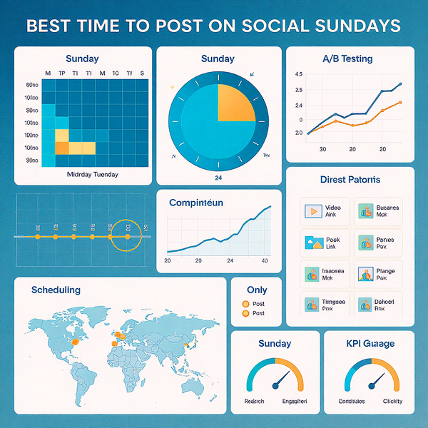 Best Time to Post on Facebook on Sunday: Data-Backed Windows, Time Zones, and Testing Plan