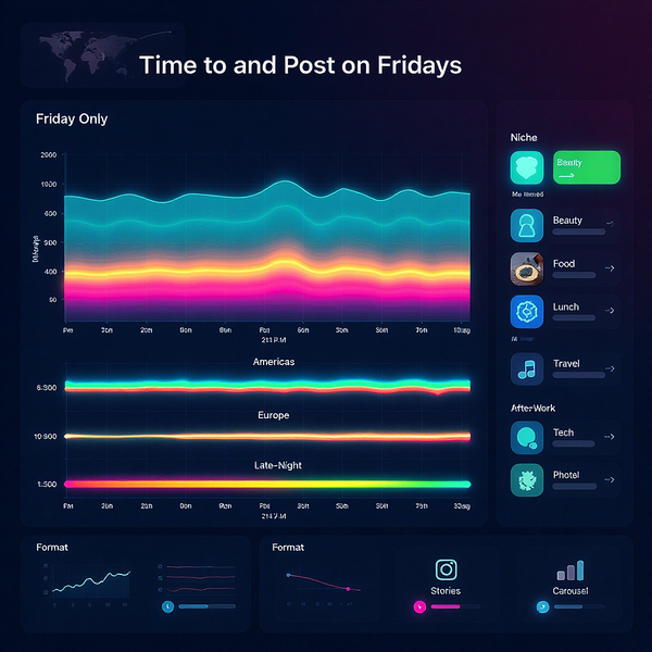 Best Time to Post on IG on Fridays: Data-Led Windows by Time Zone, Niche, and Format