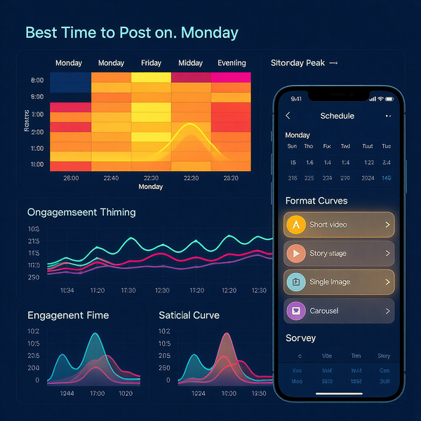 Best Time to Post on Instagram on Monday (2025): Data-Backed Peak Hours, Time Zones, and Testing Playbook