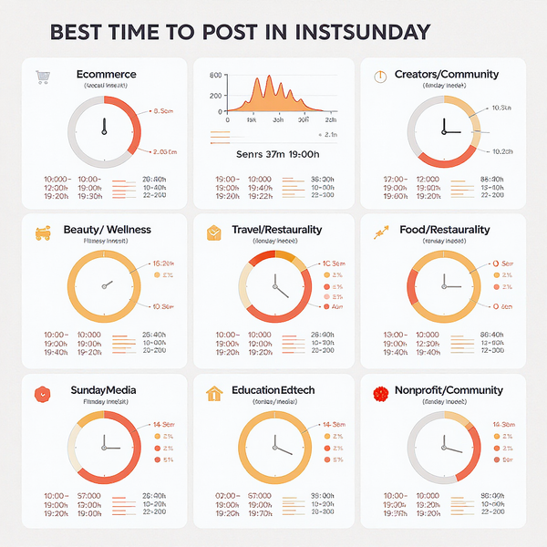 The Best Time to Post on Instagram on Sunday: Data-Backed Windows, Niches, and Time-Zone Strategy