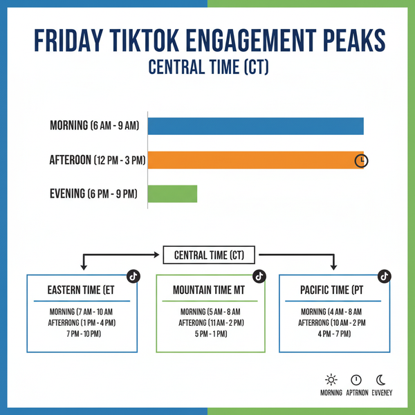 Best Time to Post on TikTok Friday in Central Time