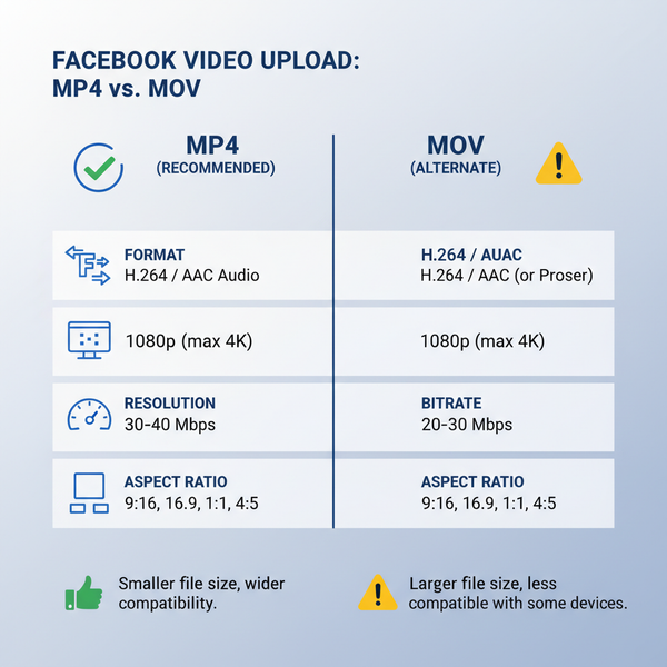 Best Video File Type for Facebook Uploads Explained