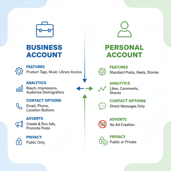 Business vs Personal Instagram: Key Differences Explained